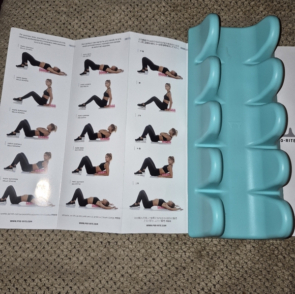 Turquoise Core Exerciser with Guide - Picture 2 of 9